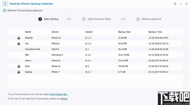 Passfab iPhone Backup Unlocker下载,解密软件,苹果解密,iOS解密
