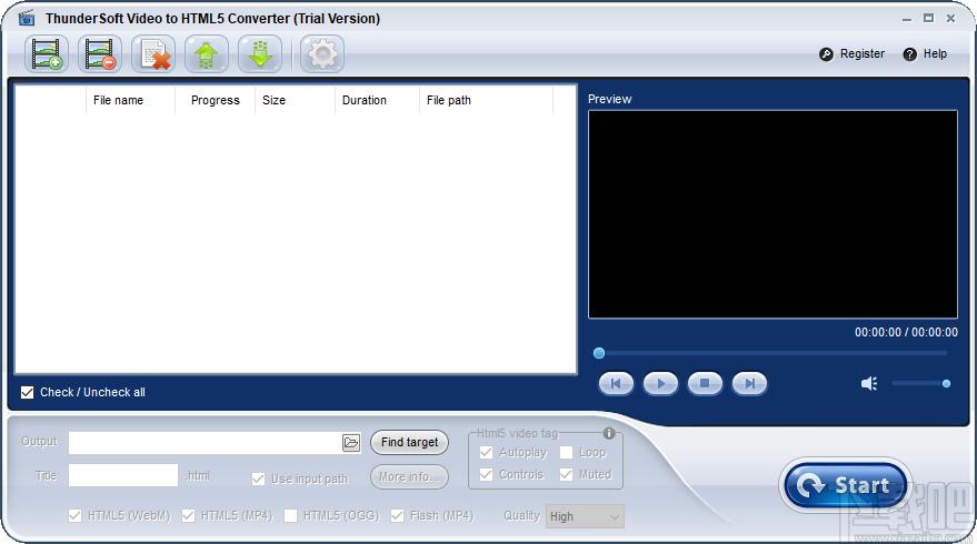 ThunderSoft Video to HTML5 Converter下载,视频转HTML5
