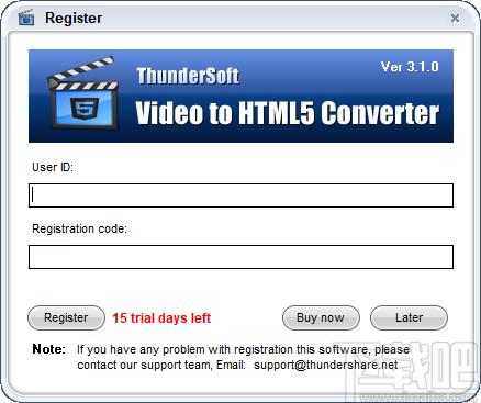 ThunderSoft Video to HTML5 Converter下载,视频转HTML5